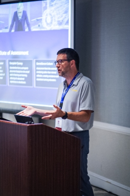 Will Miller of Embry-Riddle Aeronautical University, presents a session about reclaiming assessment as a tool for institutional integrity.
